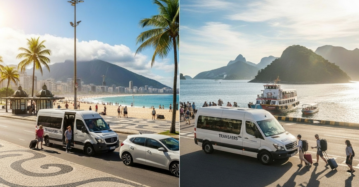 Gaste geniet 'n stresvrye afhaal langs Copacabana en ook vanaf Ilha Grande in Rio de Janeiro, Brasilië